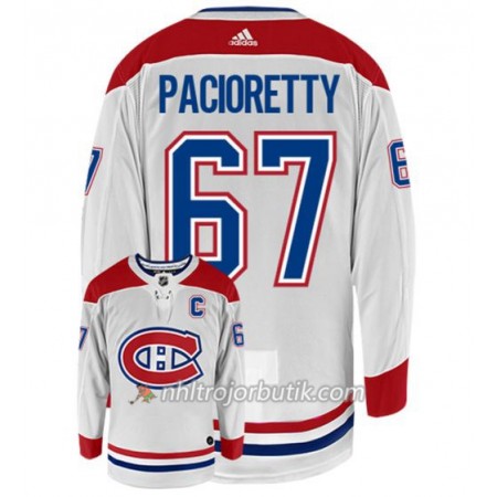 Män Ishockey Montreal Canadiens Tröja MAX PACIORETTY 67 Adidas Vit Authentic